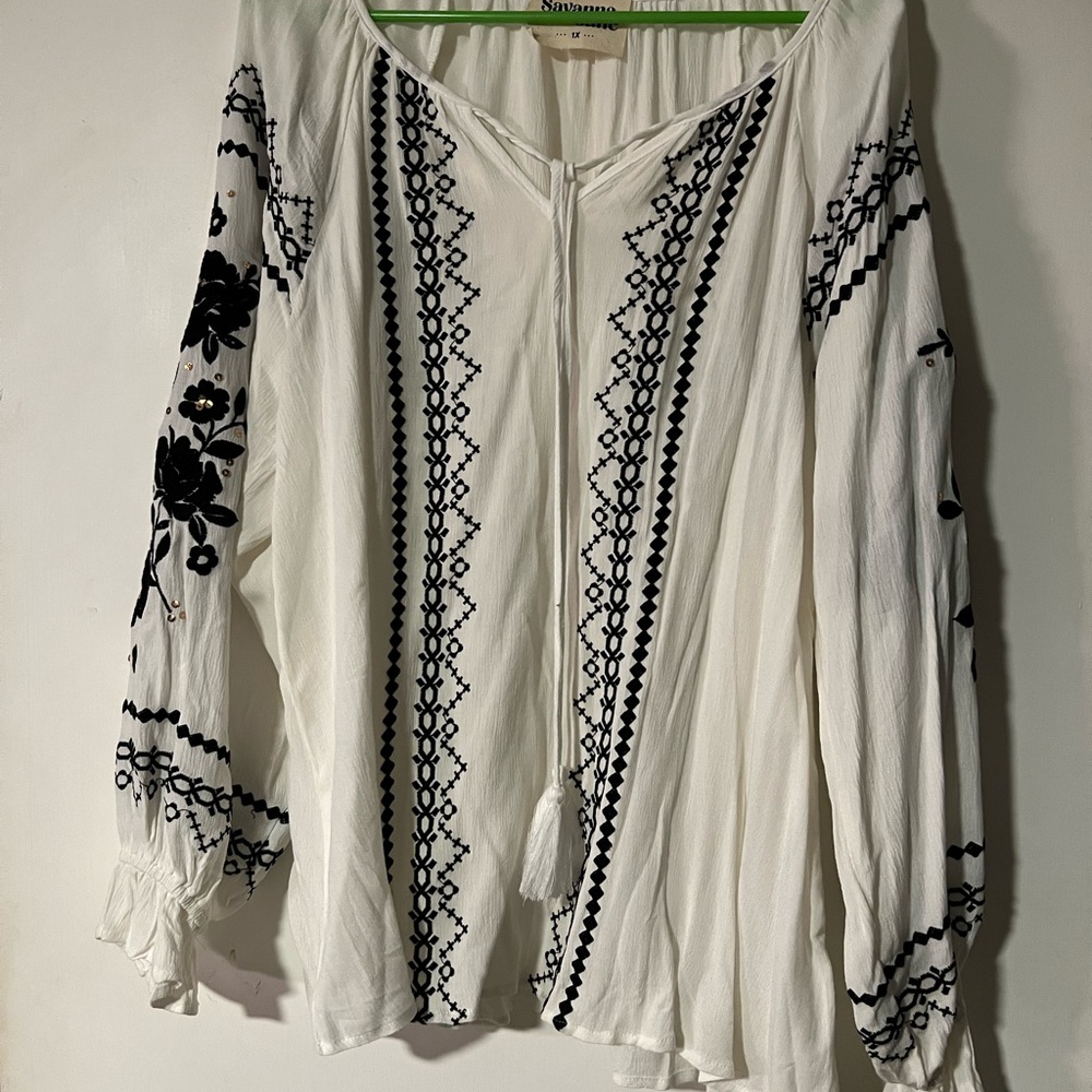 Savannah Jane plus size 1X blouse